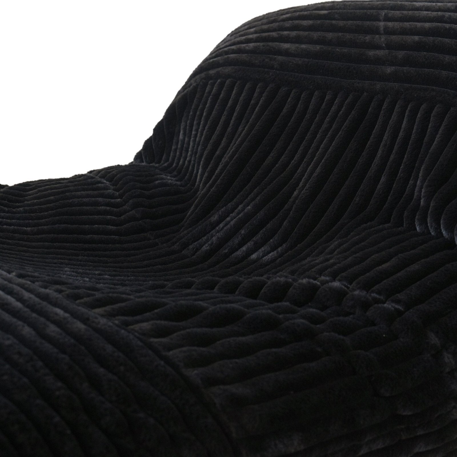 Washable Oversized Chaise Lounge Chair in Black