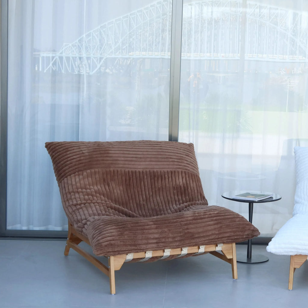 Oversized Armchair in Faux Fur