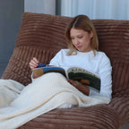 Oversized Armchair in Faux Fur