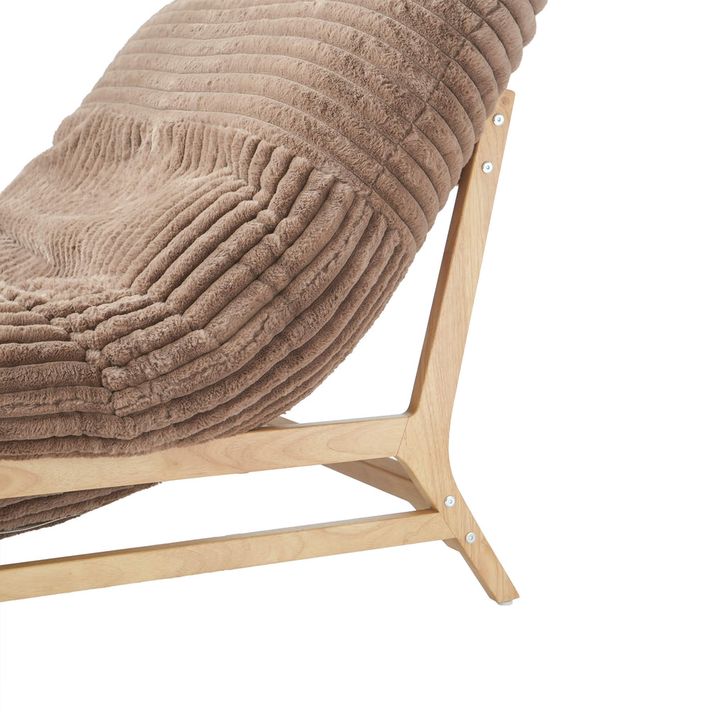 Oversized Armchair in Faux Fur