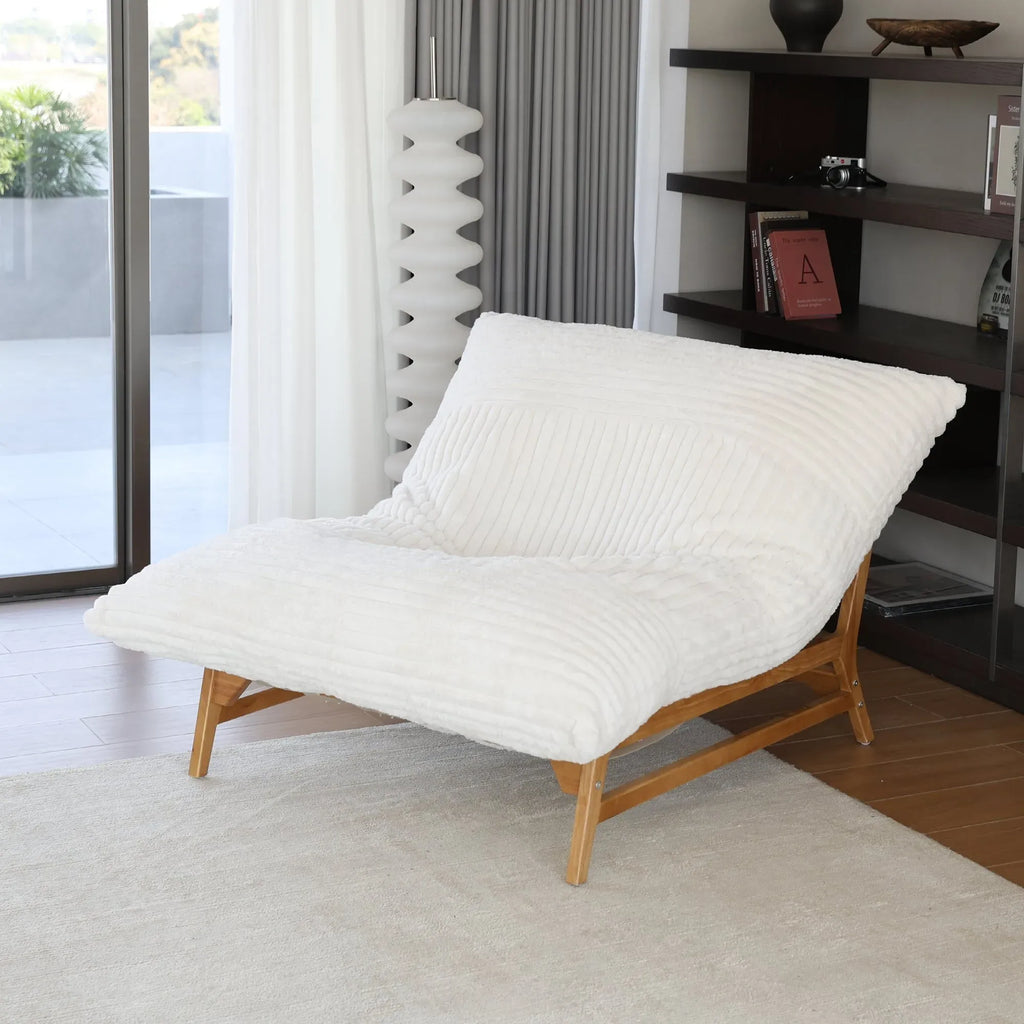 Oversized Armchair in Faux Fur