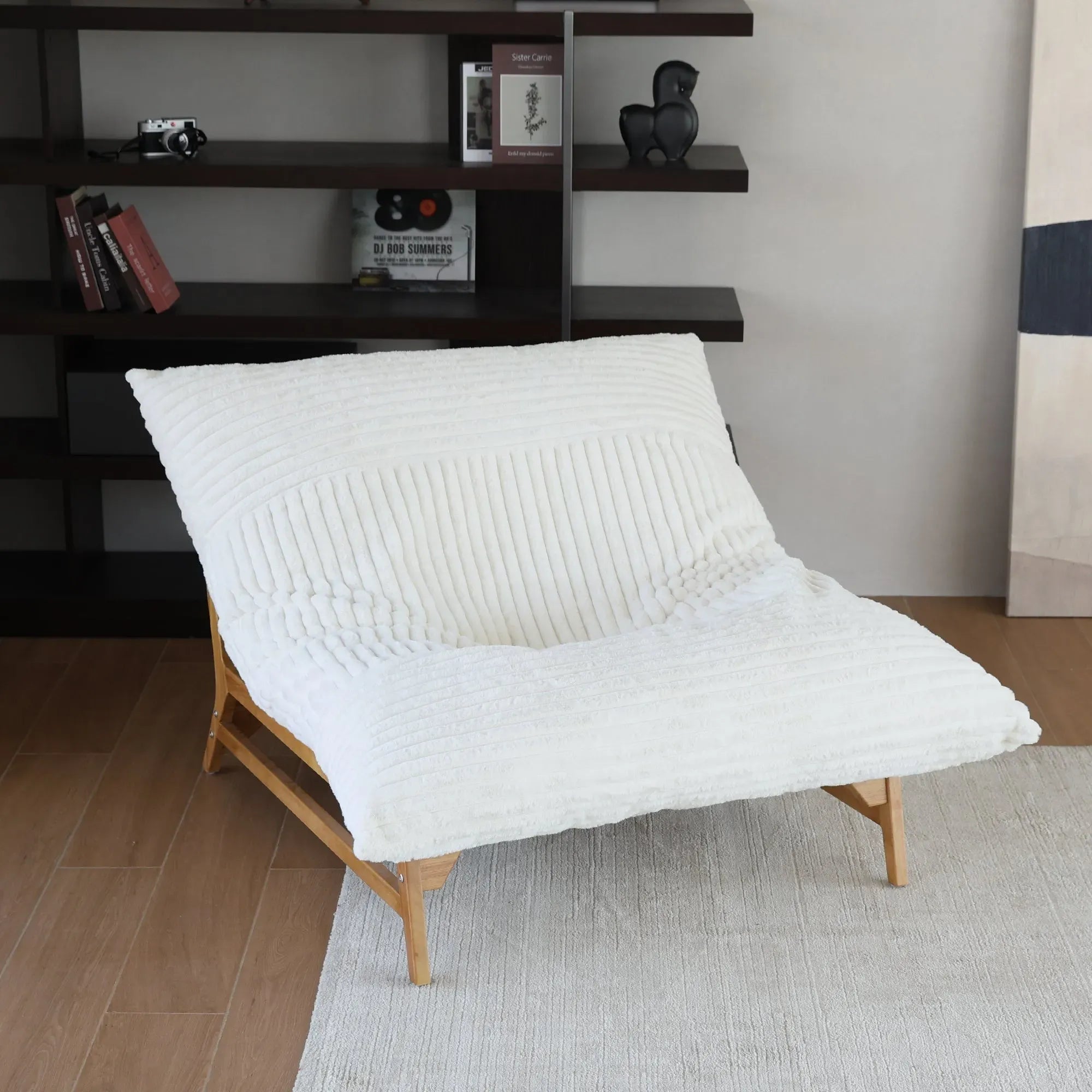 Oversized Armchair in Faux Fur