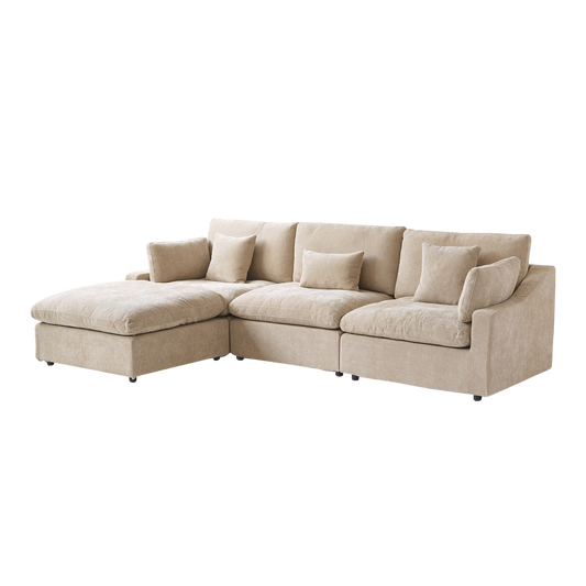 4-Seat Modular Chaise Sectional | Nephele