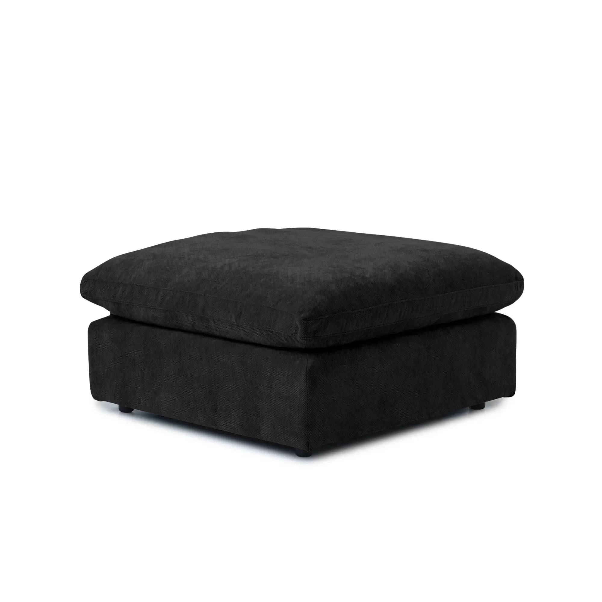 Modular Washable Ottoman in Black
