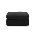 Modular Washable Ottoman in Black