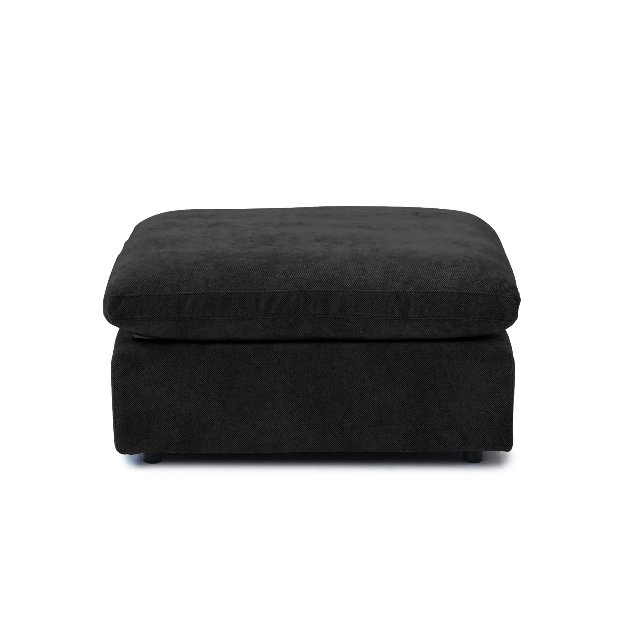 Modular Washable Ottoman in Black