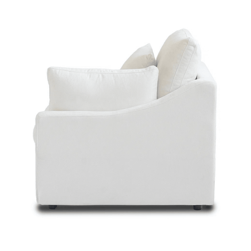 White washable modular seat with slope arm.