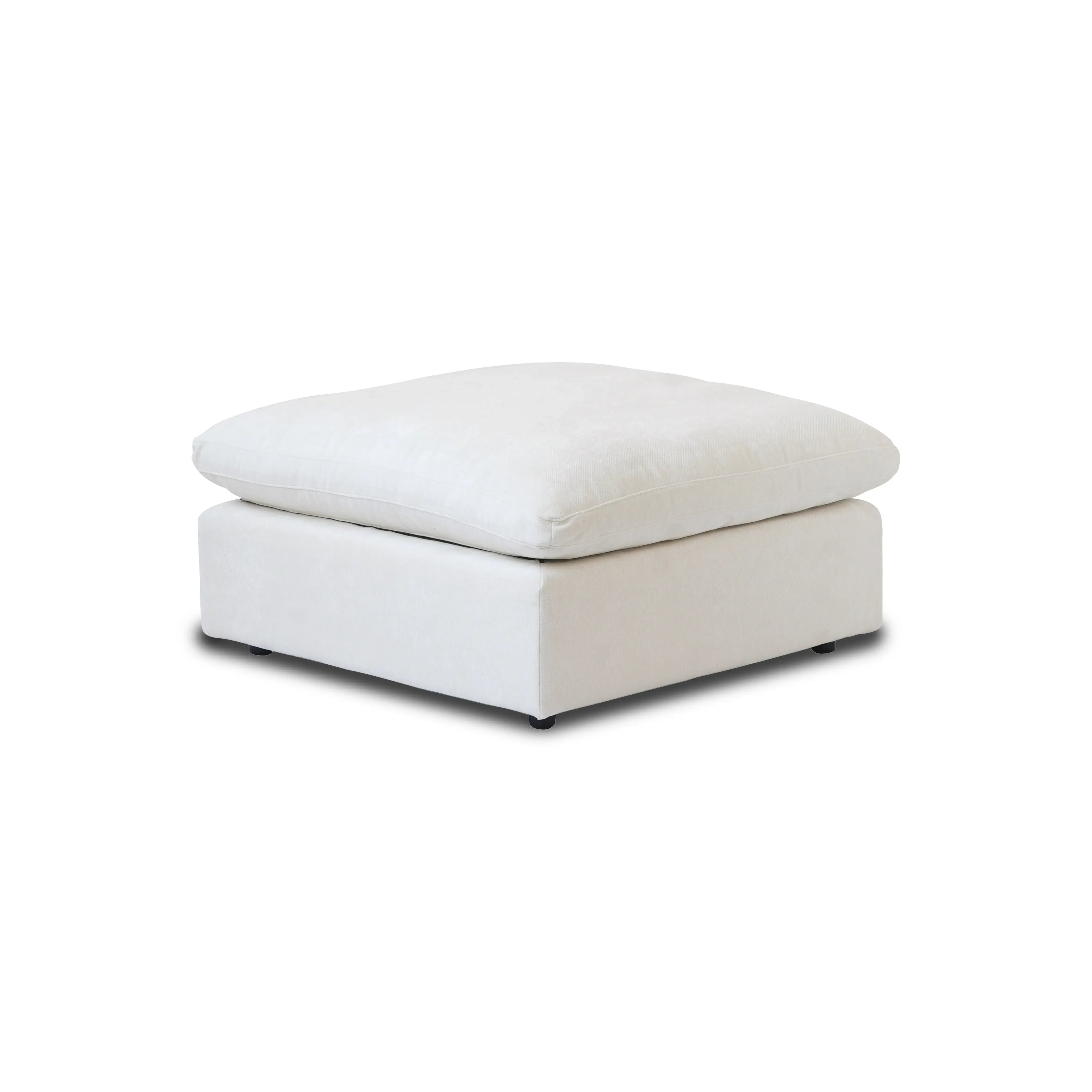 Modular Washable Ottoman in White