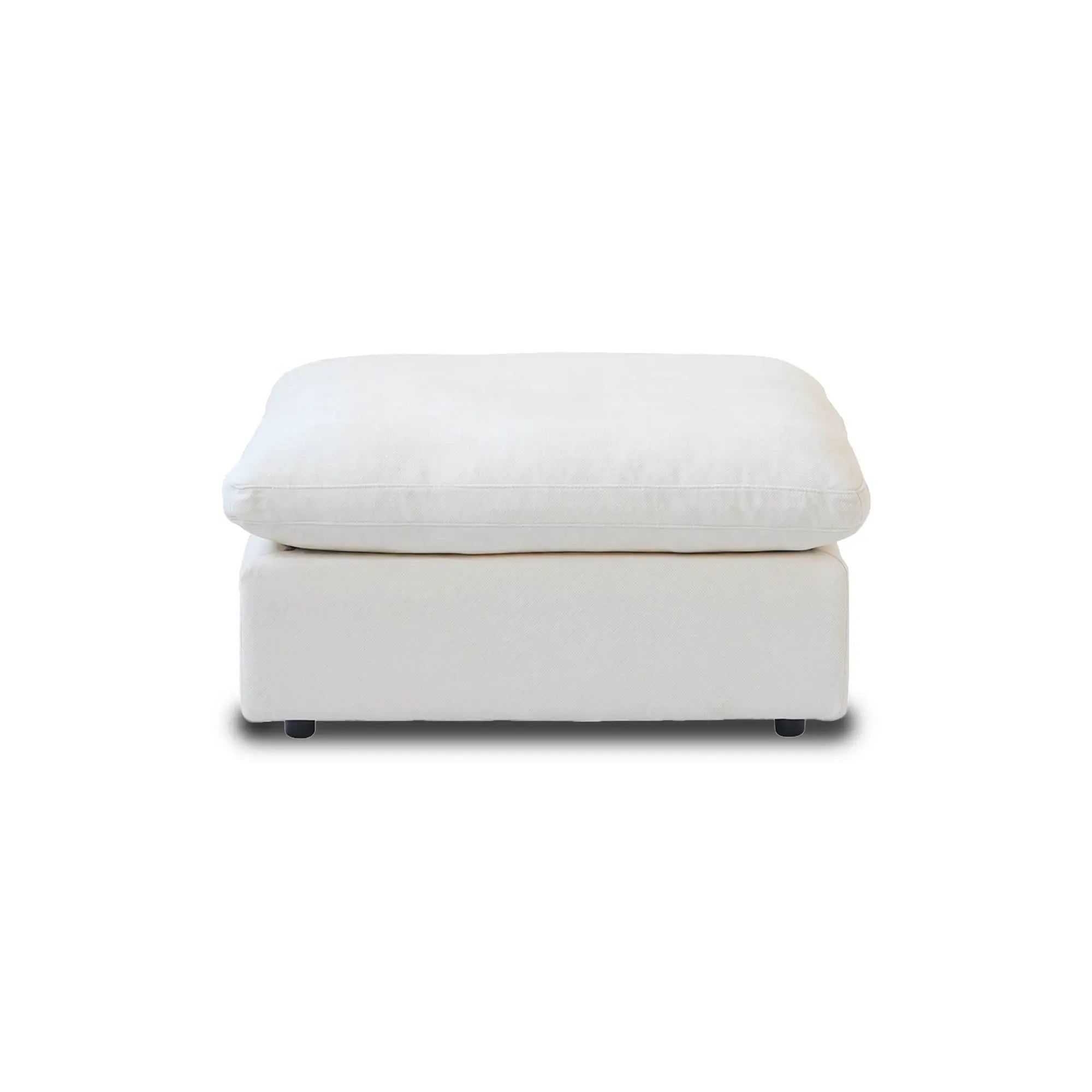 Modular Washable Ottoman in White