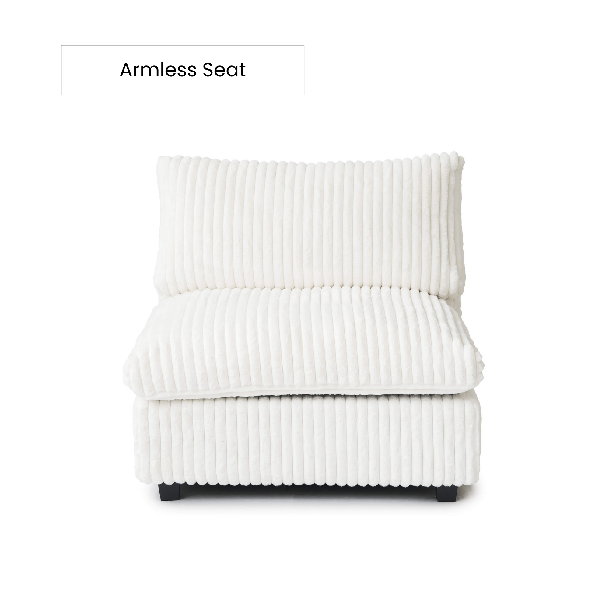 Cover Set - Armless Seat | Faux Fur