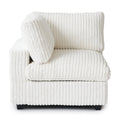 Modular Washable Fuzzy End Chair - Right in Beige