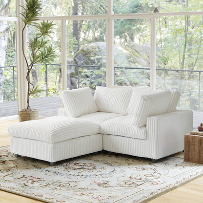 Covers Only for Faux Rabbit Fur Sectional Sofa | Velveteen