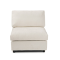 Modular Washable Armless Chair in Beige