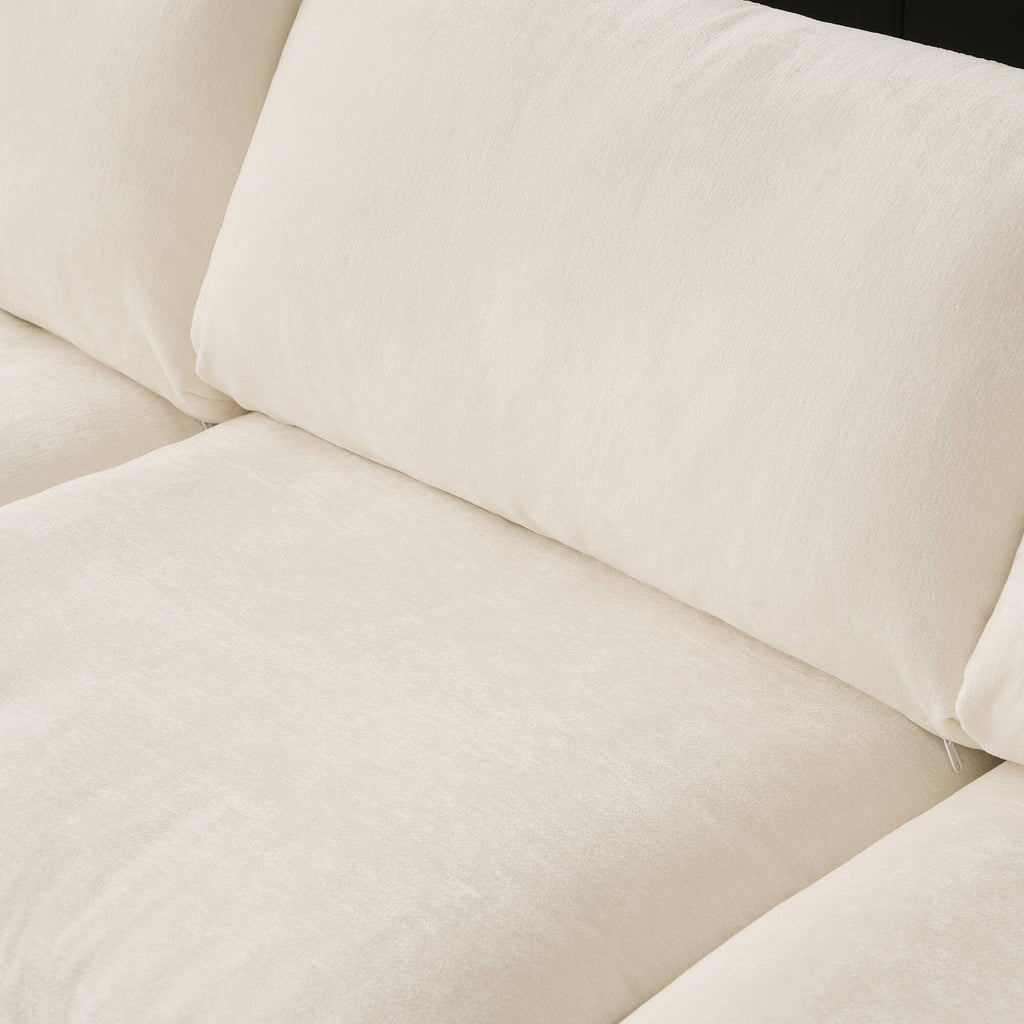 Slipcover Only - Modular Washable Track Arm 2-Seater Sectional in Beige