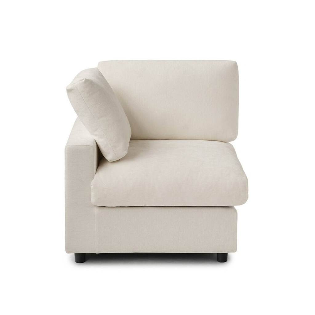 Modular Washable Track Arm Corner Chair in Beige