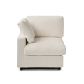 Modular Washable Track Arm Corner Chair in Beige