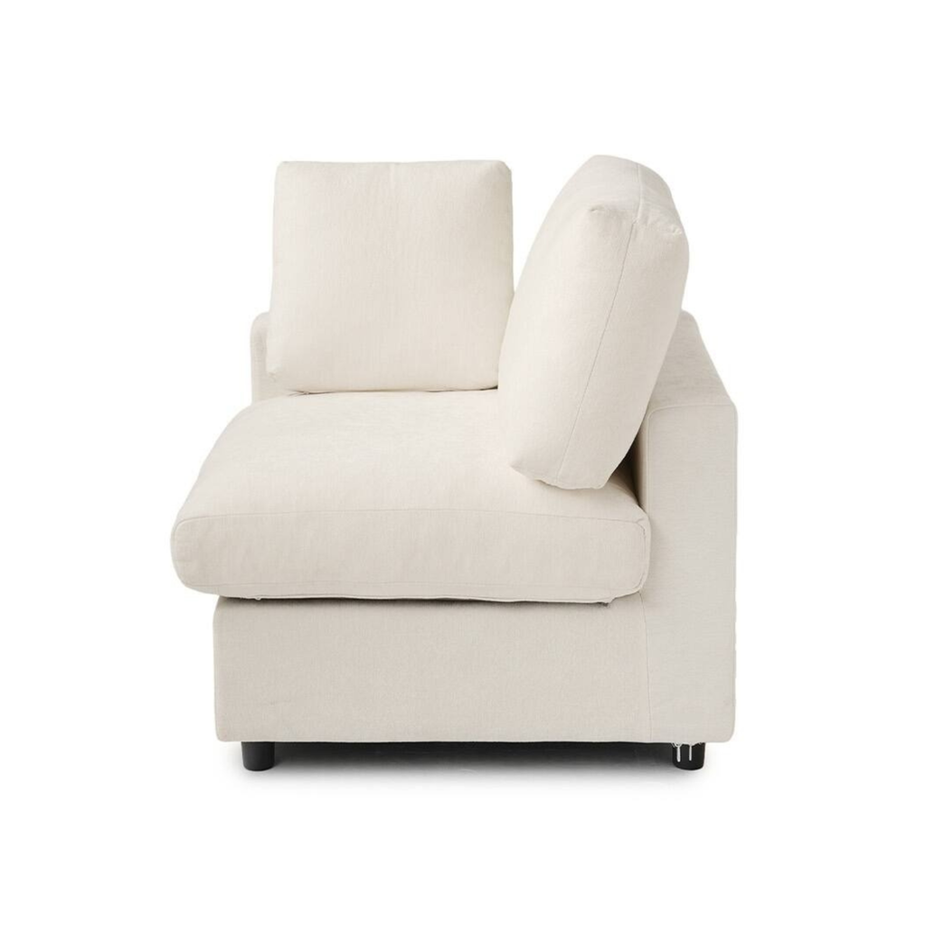 Modular Washable Track Arm Corner Chair in Beige