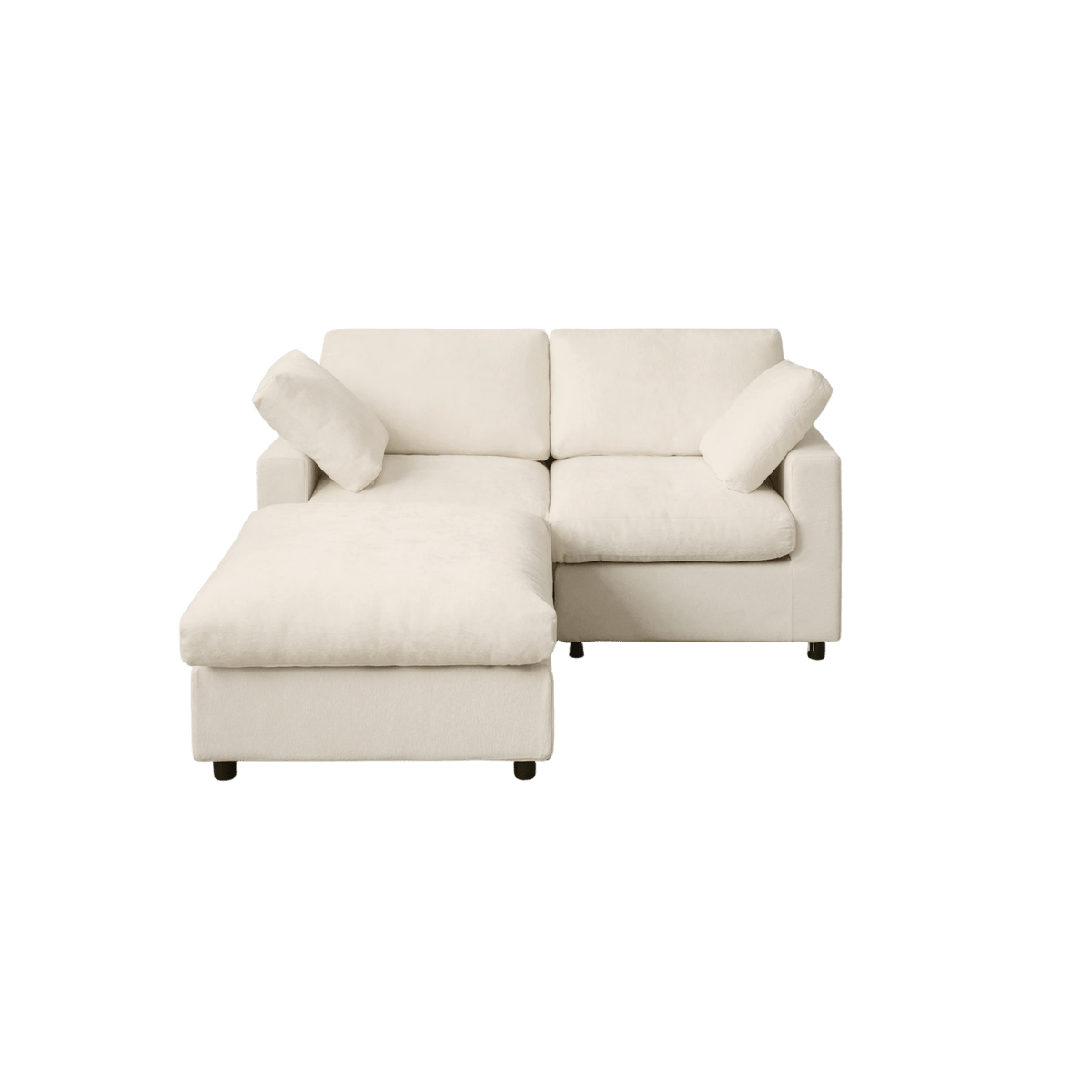 Washable Track Arm 2-Seater Loveseat 67" + Ottoman