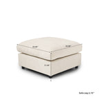 Modular Washable Ottoman in Beige