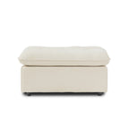 5-Seater Modular L-Shaped Sectional with Chaise in Linen and Chenille