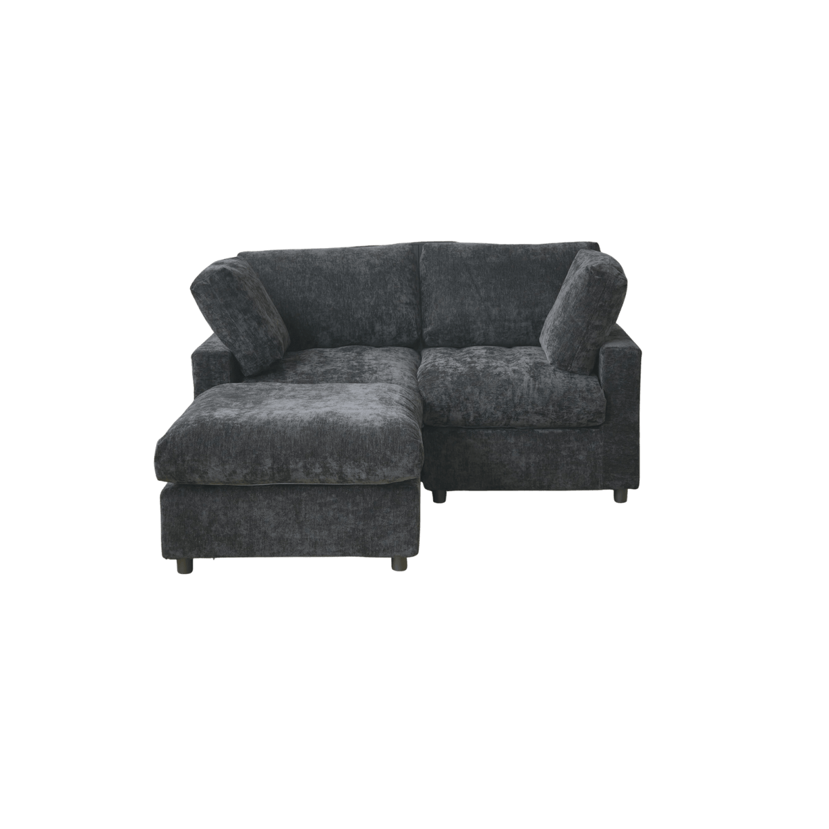 Washable Track Arm 2-Seater Loveseat 67" + Ottoman