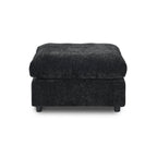 Slipcover Only - Modular Washable Ottoman in Black