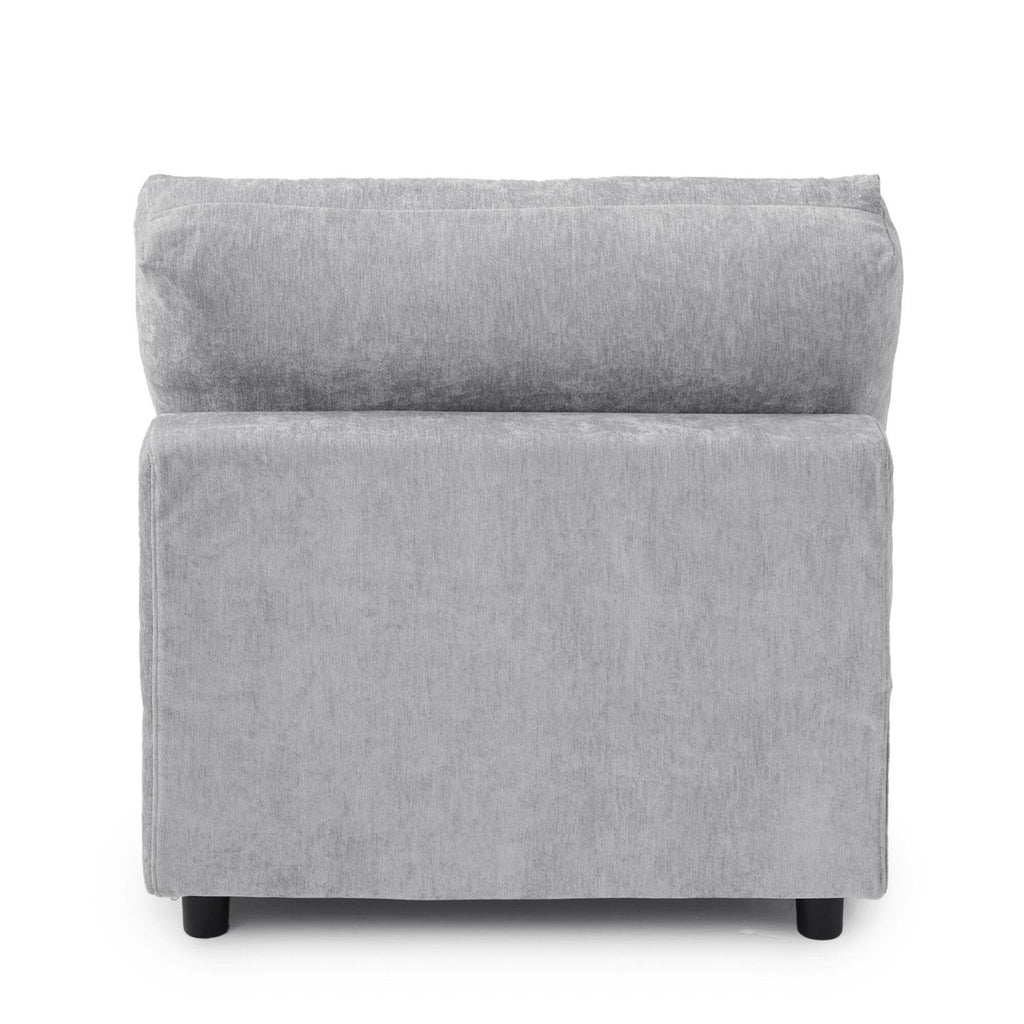 Modular Washable Armless Chair in Gray