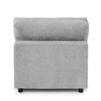 Modular Washable Armless Chair in Gray
