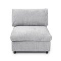 Slipcover Only - Modular Washable Armless Chair in Gray