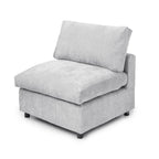 Slipcover Only - Modular Washable Armless Chair in Gray