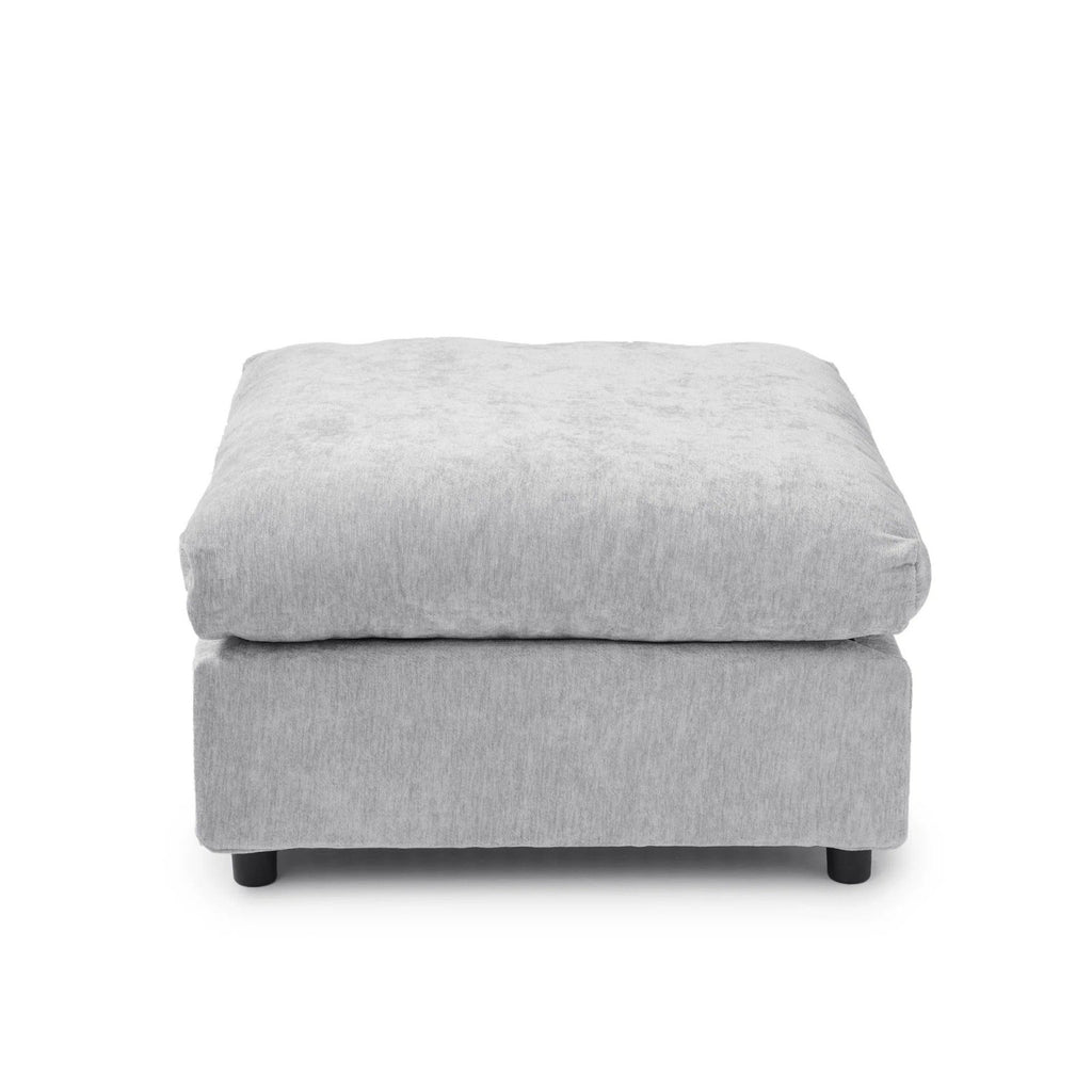 Slipcover Only - Modular Washable Ottoman in Gray