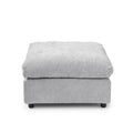 Slipcover Only - Modular Washable Ottoman in Gray