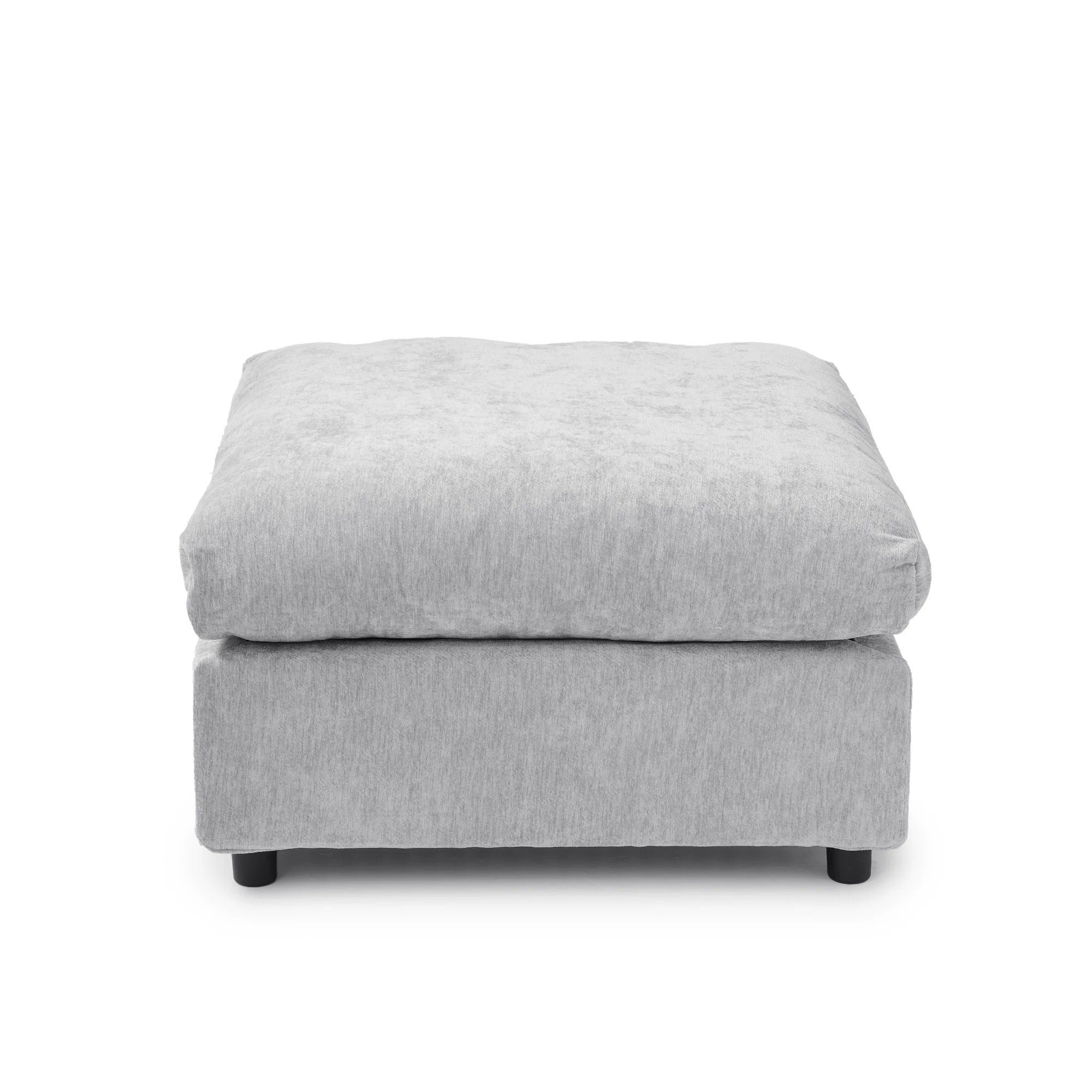 Modular Washable Ottoman in Gray