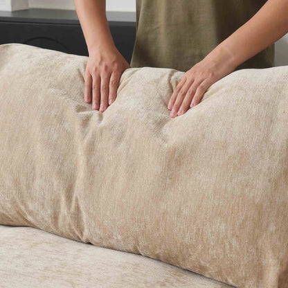 U-Shaped Chenille and Linen Washable Sectional Sofa | Classica