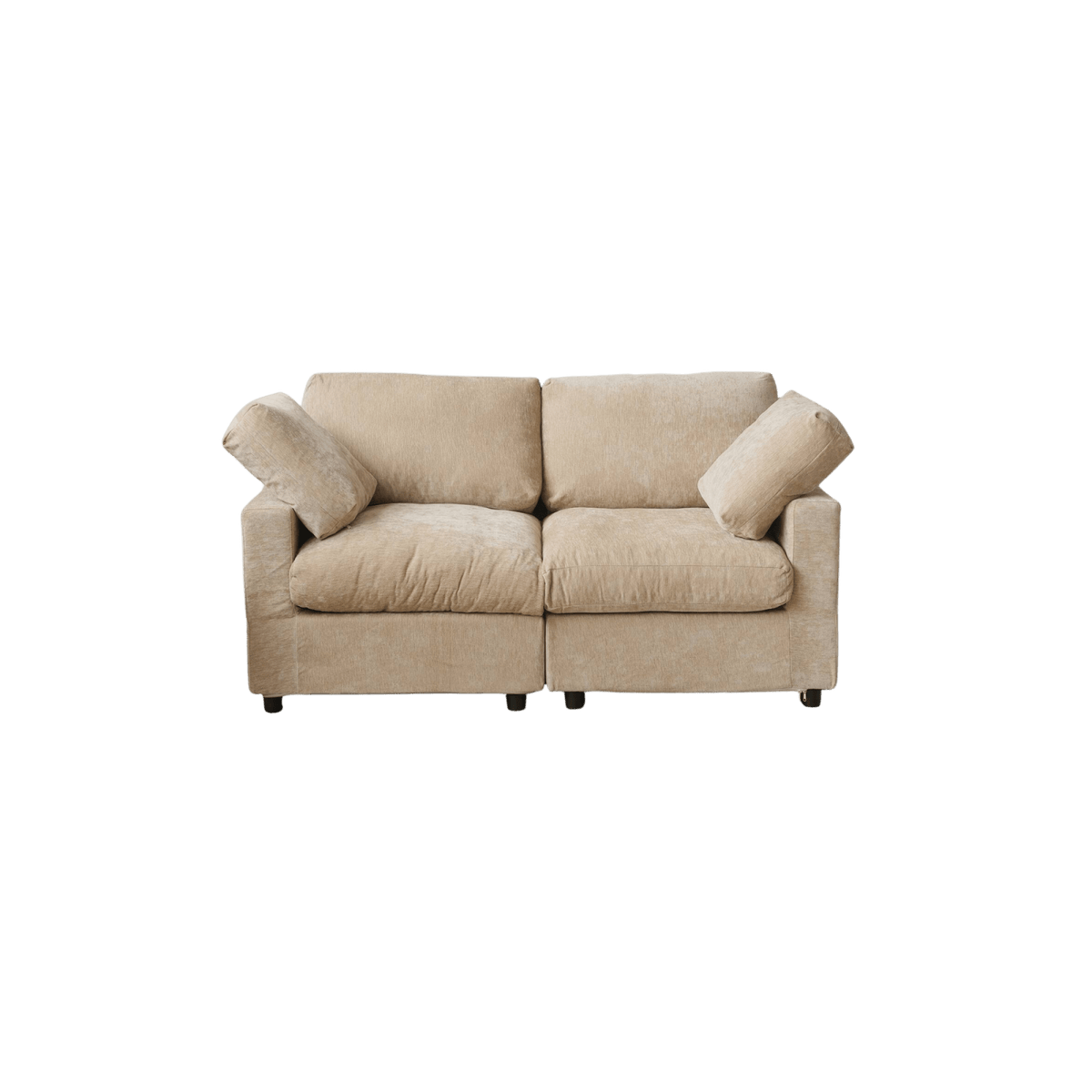 Washable Track Arm 2-Seater Loveseat 67"