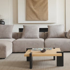 Modular Washable Oversized 2-Seater in Black