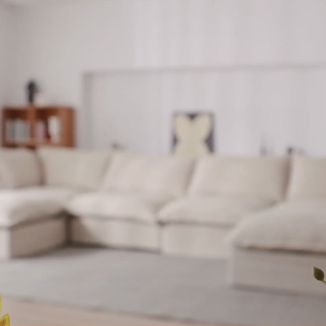 Modular Washable 2-Seater in White