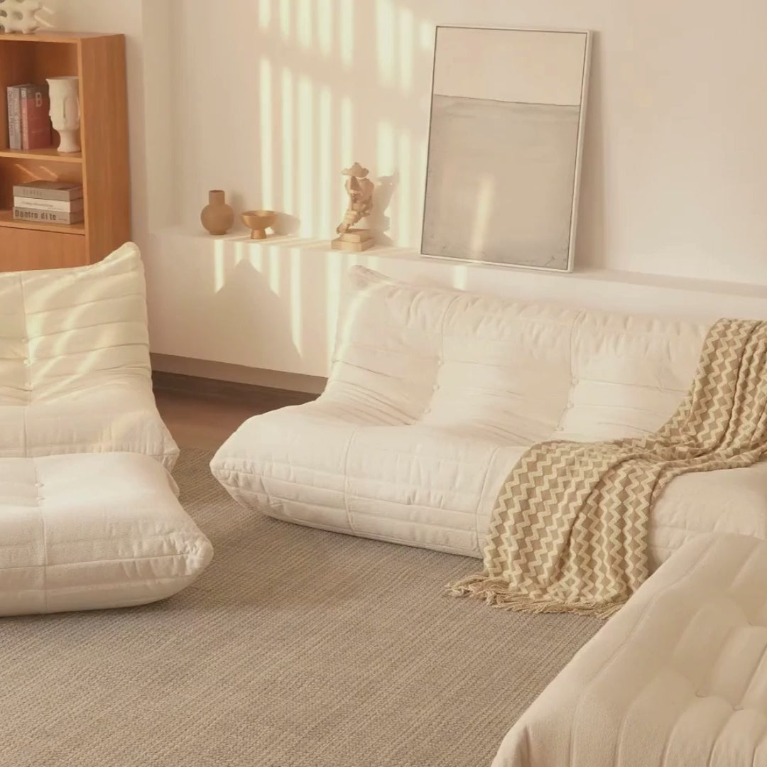 All-Foam Caterpillar 2-Seater in Beige