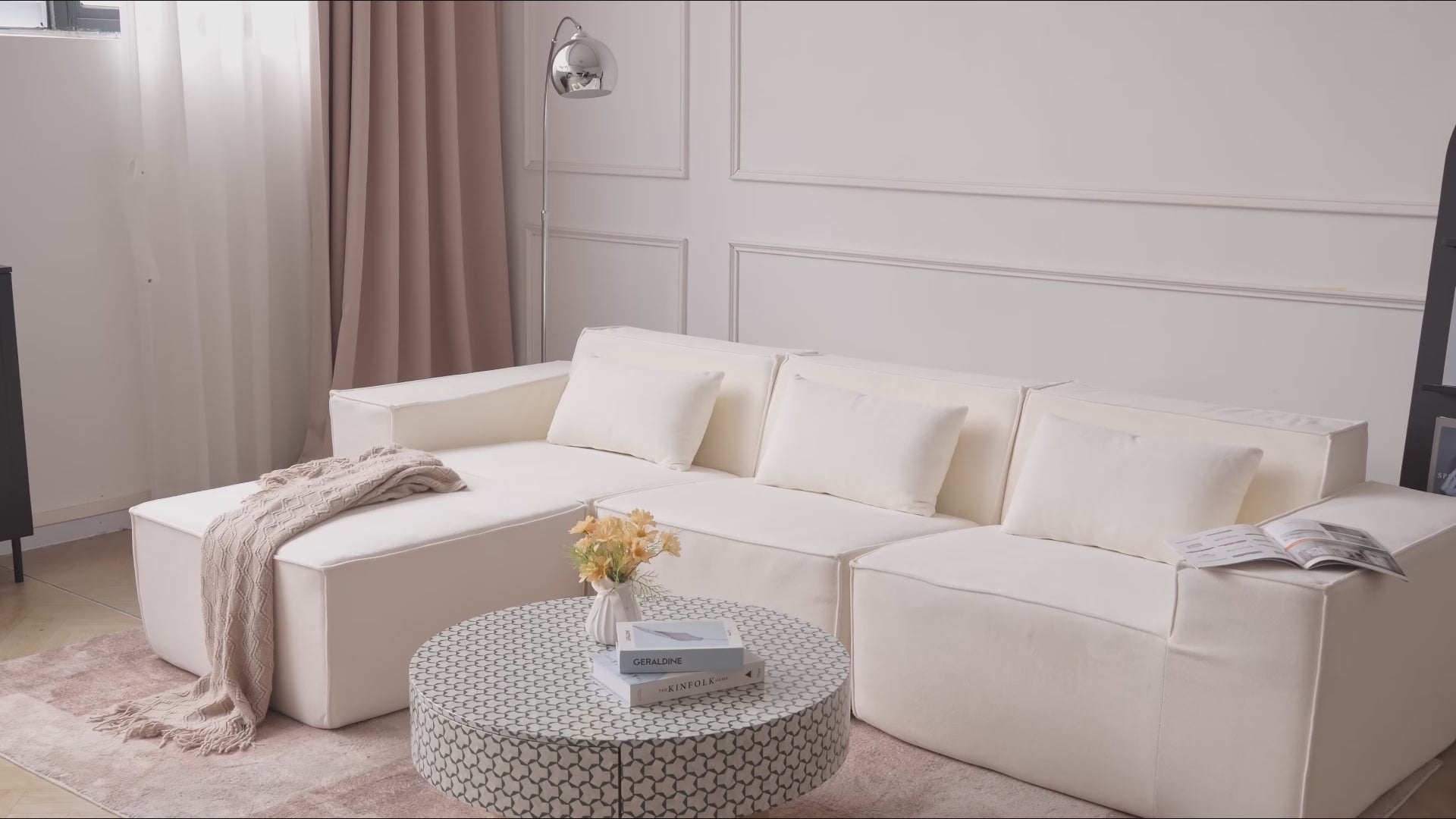 Modular All-Foam 2-Seater in Beige