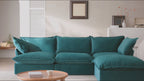 Modular Washable 3-Seater Sofa in Teal