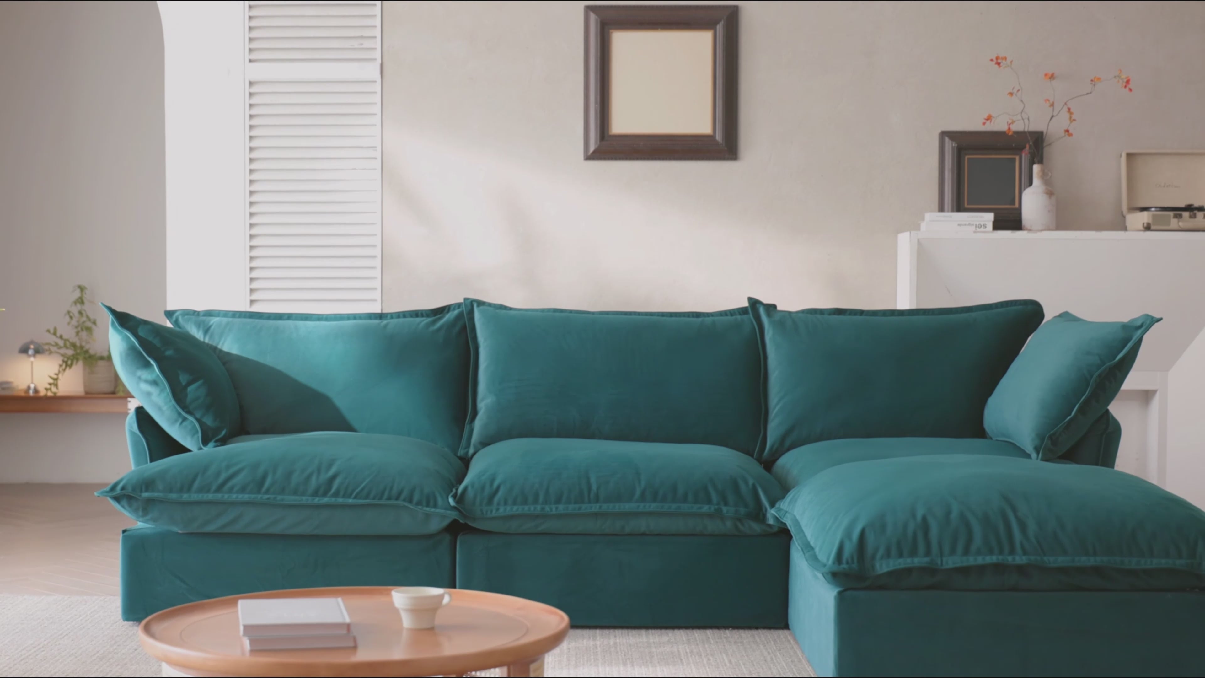 Modular Washable 2-Seater in Teal